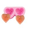 Silicone Rose Heart Silicone Mold Non Stick Soap Mold New Flower Embossing Mold  Resin Craft