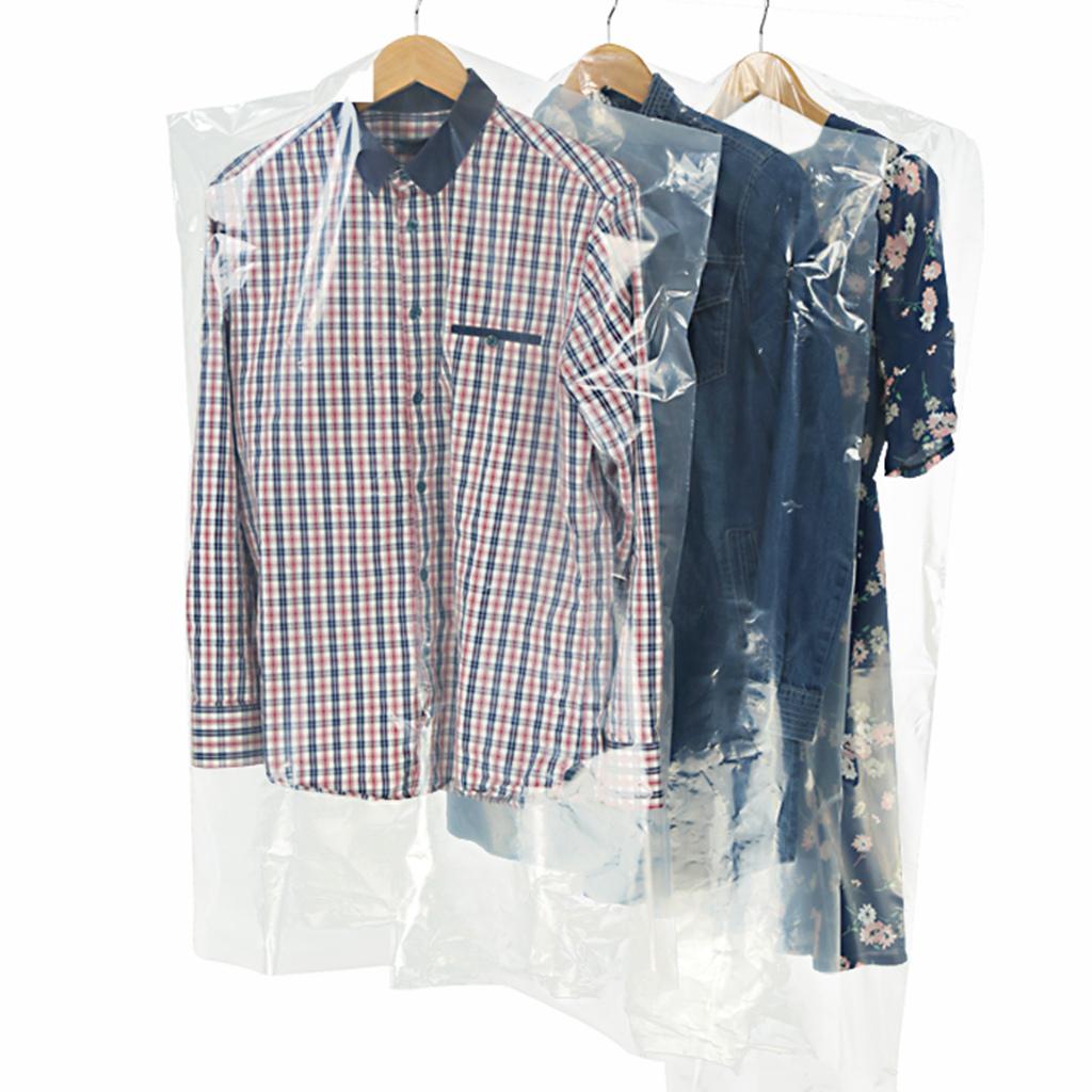 Чехол для одежды платья костюма пальто защита от пыли сумка для домашнего хранения органайзер для гардероба для подвешивания одежды 1 шт 60x90cm 890₽