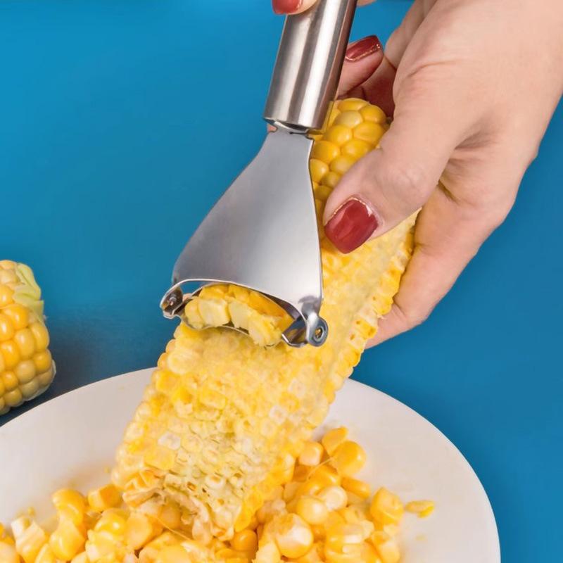 Decorticator de porumb Separator de porumb Cuțit de decojire porumb Gadget de bucătărie Răzătoare de porumb din oțel inoxidabil