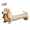 Unique Housewarming Presents Vintage Dachshund Dog Figurine Wiener Statue Rustic Animal Tabletop Retro Style Interior Decor Ornament Cute