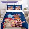 Set Biancheria da Letto In the Night Garden 3 Pezzi Copripiumino Chiusura Include 1 Copripiumino e 2 Federe, Morbido e Confortevole per Tutte le Stagioni.