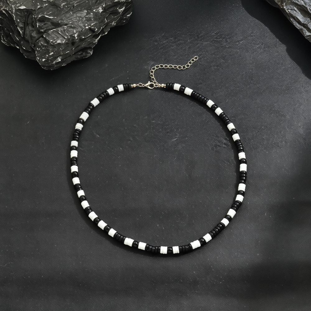 Collana di Guscio di Cocco Fatta a Mano Geometrica Casual Unisex Gioiello Per l'Estate