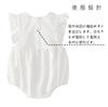 Reegoo Peter Baby Summer Newborn Size Months Girls' Bodysuit, Romper, Sleeveless, 100% Cotton, Clothes, Headband, Cute, White, 80, 9-12