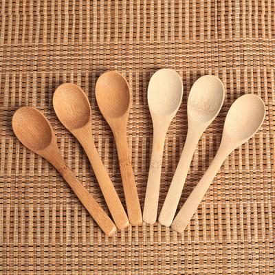 3 PCS Cutlery Soup Kitchen Cooking Utensil Jam Scoop Wooden Bamboo Spoon