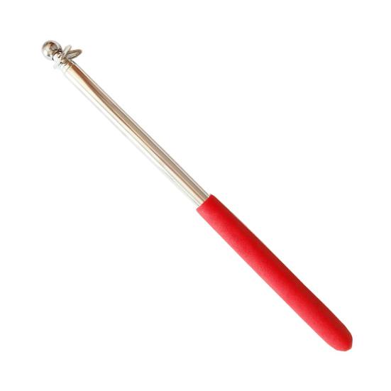 1m Teleskopisk Flaggstang i Rustfritt Stål for Undervisningspeker Guide Banner