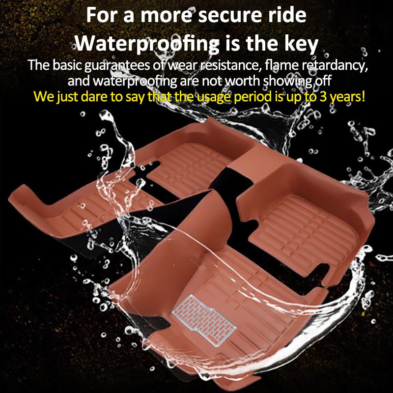 Car Accessories For Kia Stonic ~2024 KX1 Car LHD Floor Mats Waterproof Leather Panel Liner Carpet Foot Part