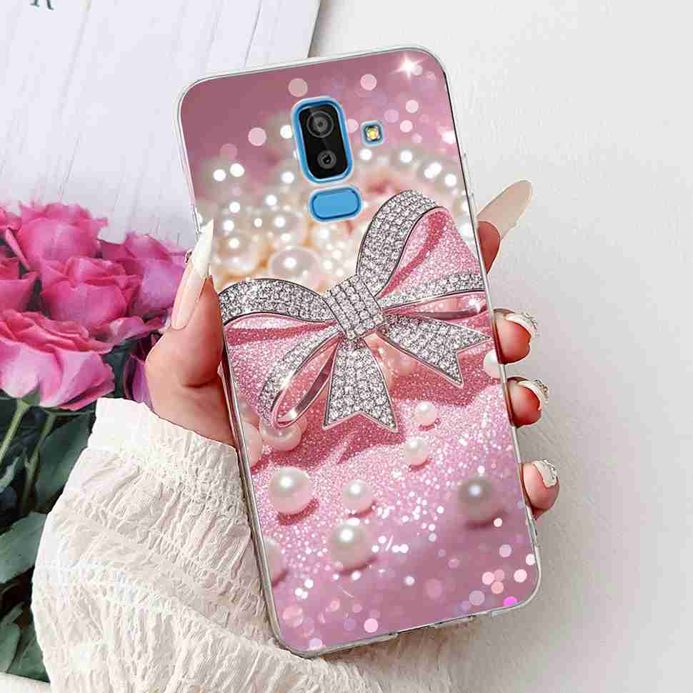 For Samsung Galaxy J8 2018 6.0" Case Summer Fresh Lemon Daisy Soft Silicone TPU Cover For Samsung J8 J8 2018 Protective Shell