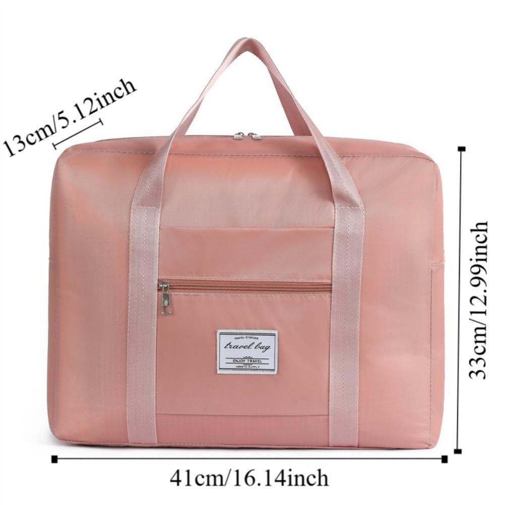 Portable Storage Bag Folding Luggage Tote Handbag Durable Duffel Bag  For Women Men