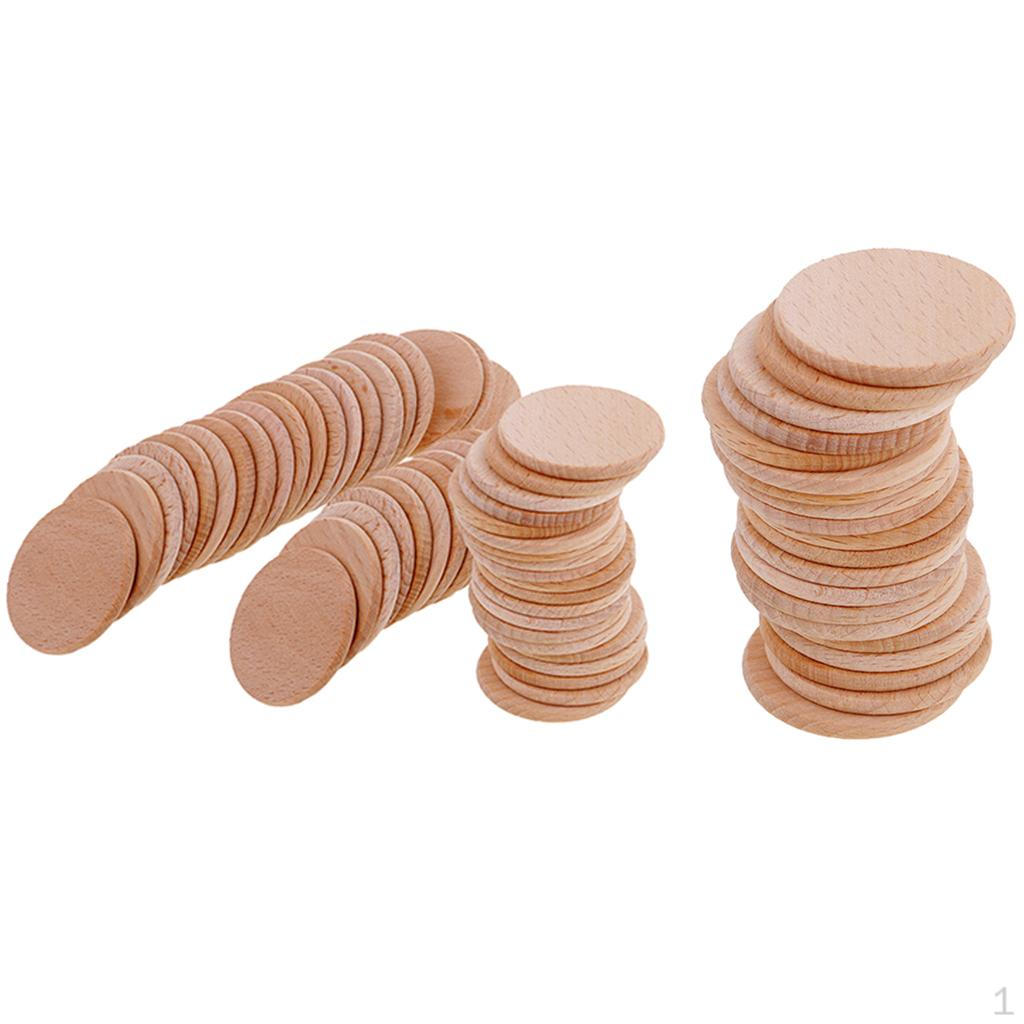 

70 Pieces 36mm Mini Wood Slices Log Circles, Slabs, Tree Slice, For Country , Rustic Wedding