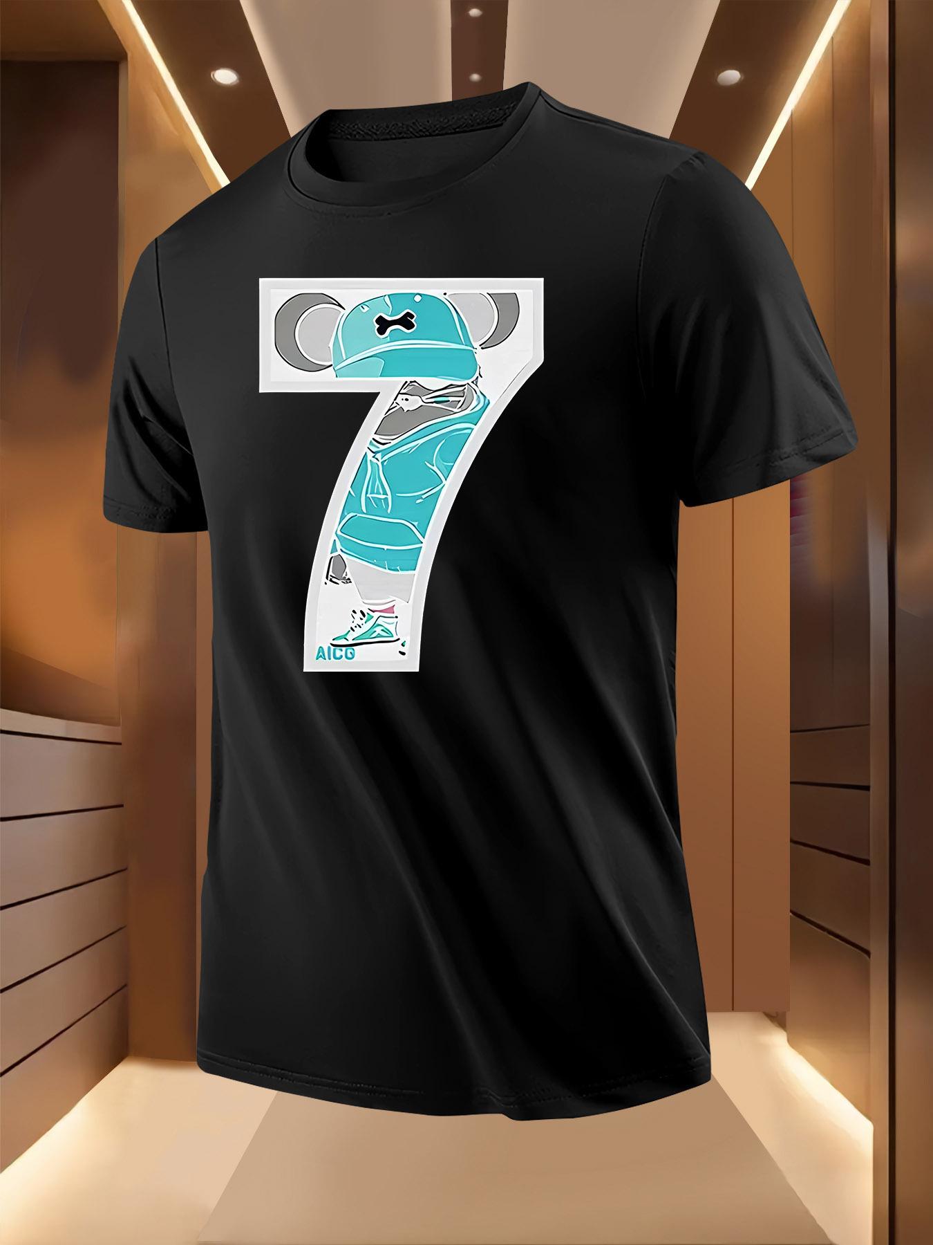 Graphic Print Tshirt - Lightweight Breathable Polyester T... XXXL
