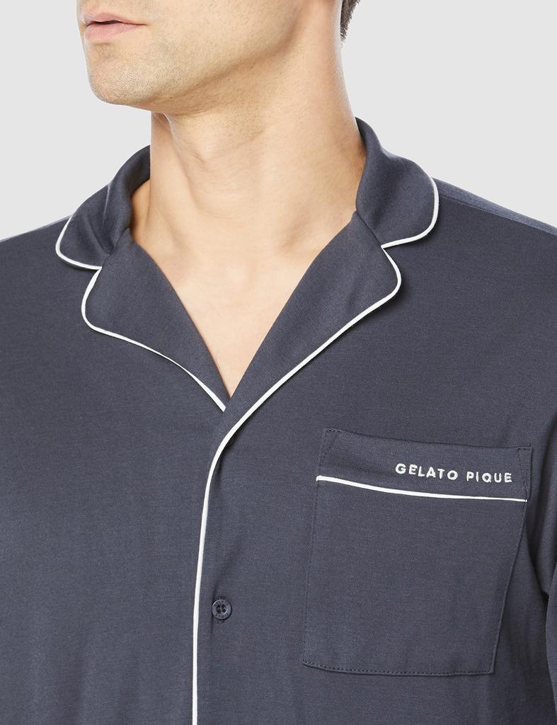 Gelato Pique Unisex Modal Piping Shirt PUCT215272 NVY M-L