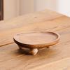 Wooden Display Tray Small Round Rustic Serving Platter Candle Holder Jewelry Tray Farmhouse Modern Home Decor