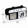 Music Note Star Print Pen Bag Cat Ear Design Stationery Bag Portable Pencil Case  Stationery Gift
