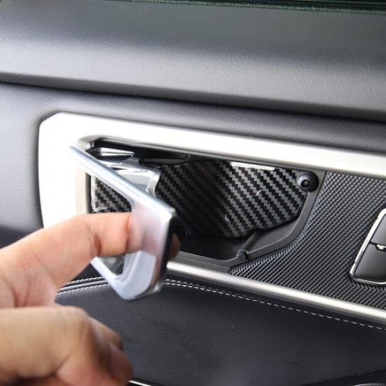 Inner Door Bowl Sticker Cover Trim For Ford Explorer - ABS Carbon Fiber