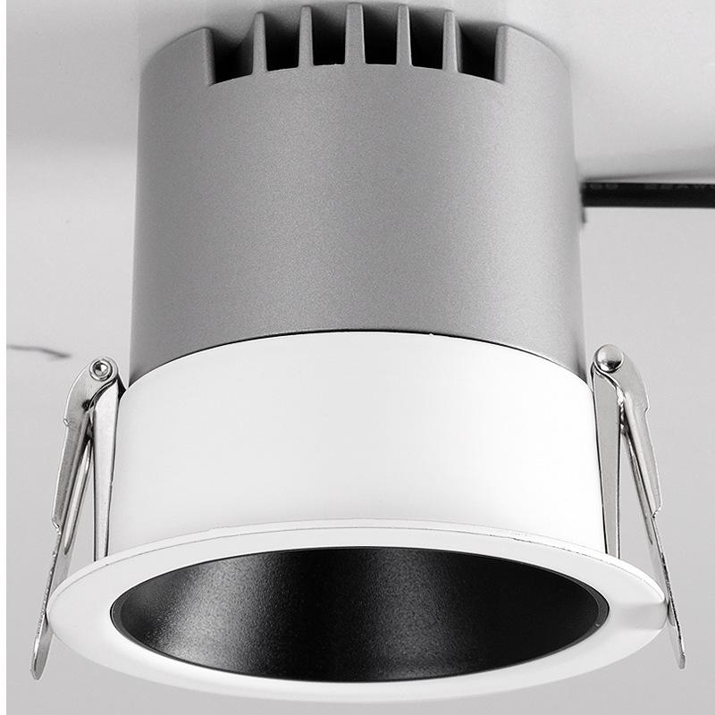 Small Hill COB Recessed Anti-Glare LED Spotlight for Living Room Ceiling, Full Spectrum.