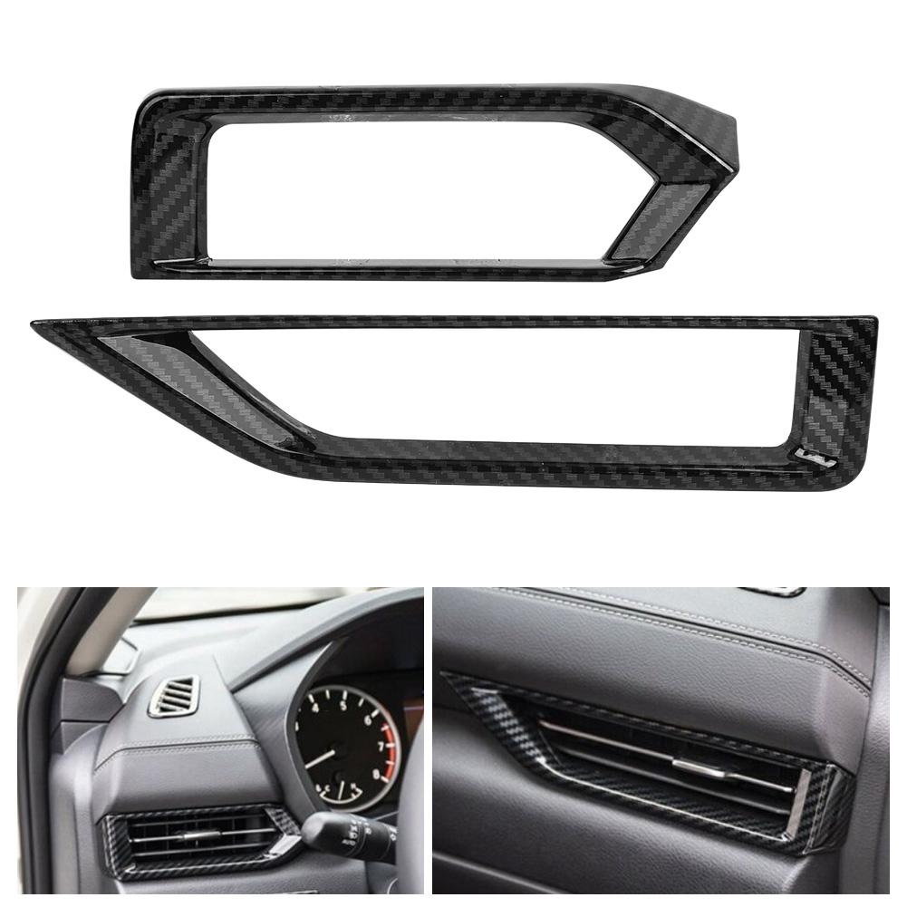 2PcsSet Carbon Fiber Style Front Side Air Vent Trim Fits for Nissan Sylphy Sentra 2020
