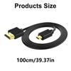 Flexible HDTV Cable Highly Speed 18Gbps Transfer for 4K Clearly Video Streaming High Performances Video Quality