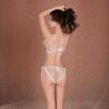 Sexy lingerie women's Leyin sm sexy pearl massage transparent seduction Sao open file free hot t-pants