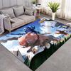 Game Archer Mage Character Print Area Rug Dark Blue Background Floor Carpet Game Fans Living Room Bedroom Home Decor Mat