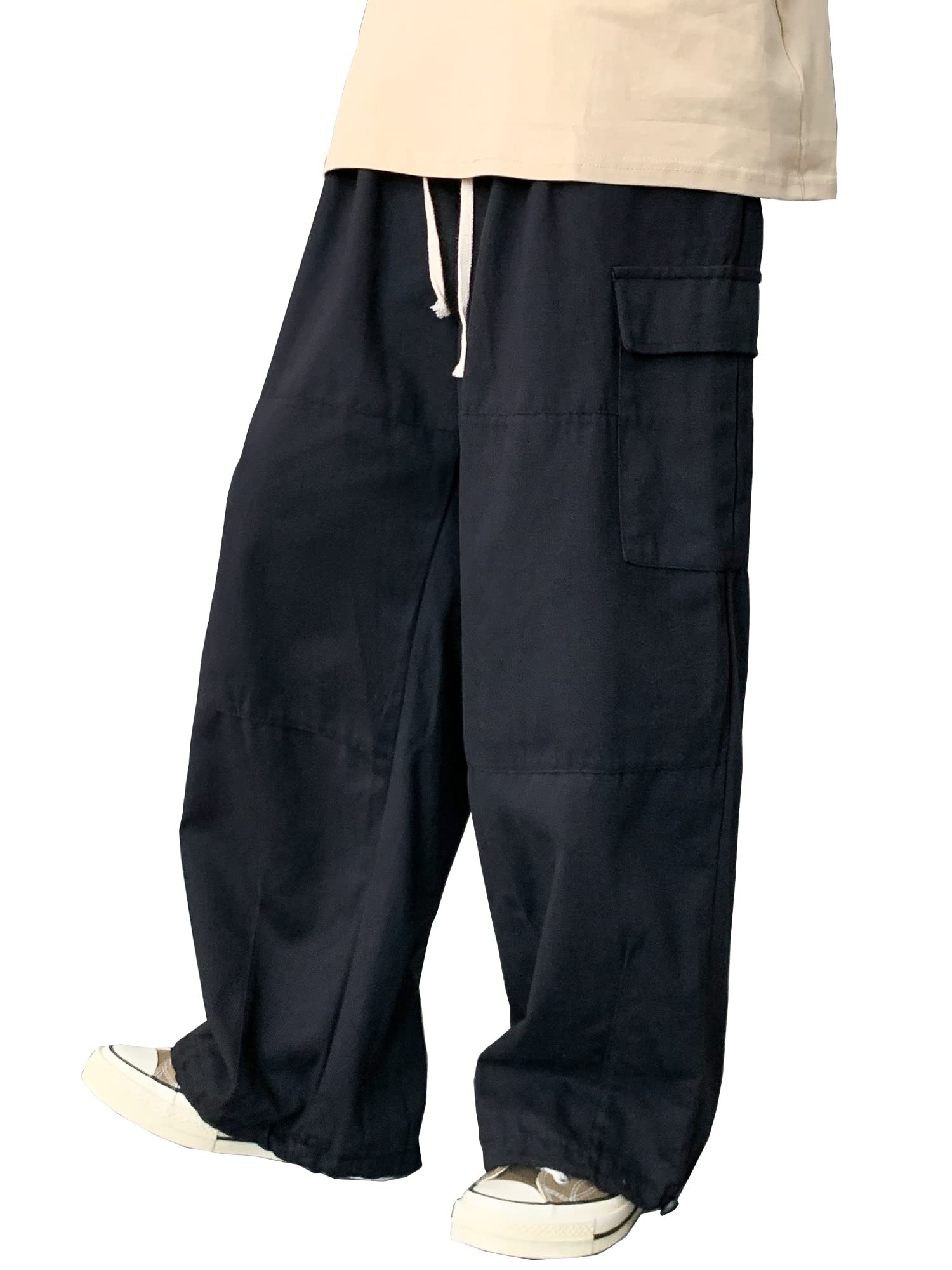 

Eternal Cycle Брюки-карго Широкие брюки-карго Широкие брюки-карго Легкие брюки Военный силуэт Balloon Свободные широкие брюки Свободный силуэт [eternal cycle] Мужские чёрный