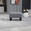 Stool With Fabric Cover In Linen Look Up To 110 Kg Light Gray 40 X 30 X 24cm