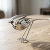 Vogel Metallkunst Skulptur, Handgefertigte Gabel und Löffel Vogelfigurine, Vintage Rustikale Vogelstatue für Innen Außen Haus Büro Schreibtisch Garten Terrasse Dekor
