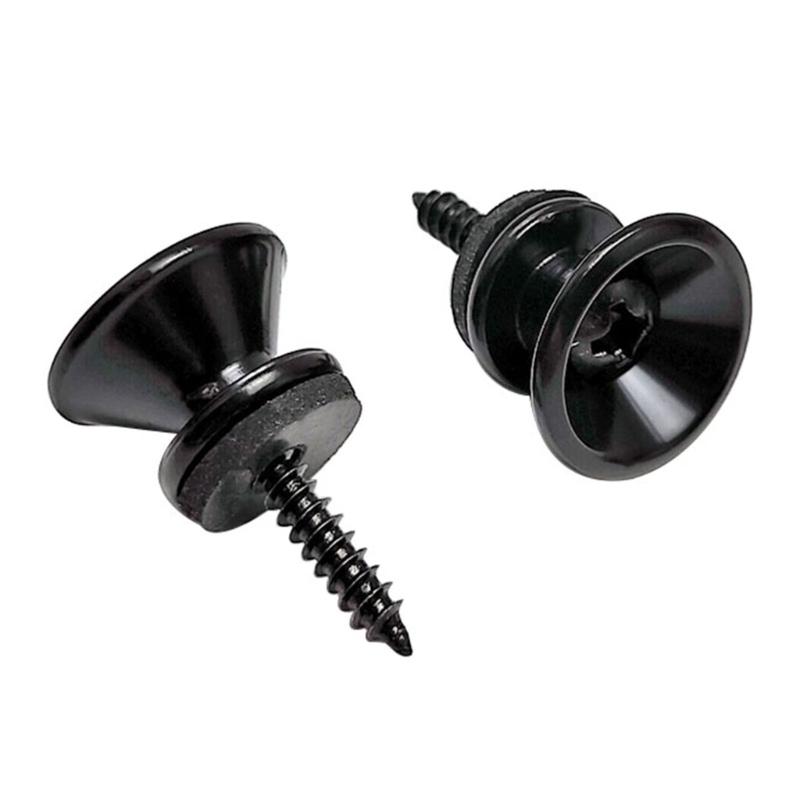 10 peças de travas de alça de guitarra de metal botões de alça de guitarra pino de trava de extremidade baixo elétrico guitarra segurança straplocks duradouros