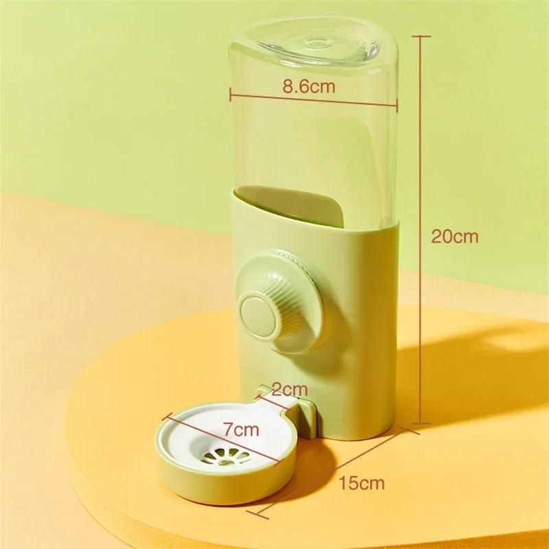 600ML Automatic Water Bottle for Rabbits Dutch Pigs Chinchillas & Hedgehogs Silent Large Capacity Pet Waterer Refill Feature