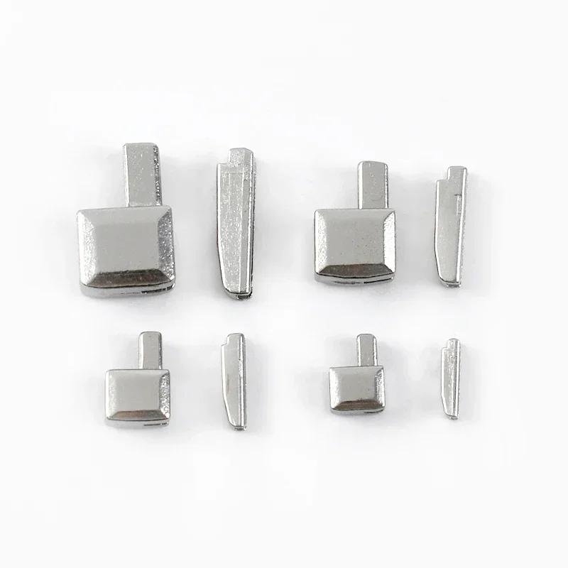 Meetee 20Sets 3# 5# 8# 10# Metal U Shape Zippers Stopper Zipper End Lock for Sewing Bag Clother Zips Repair Kit DIY Accessories