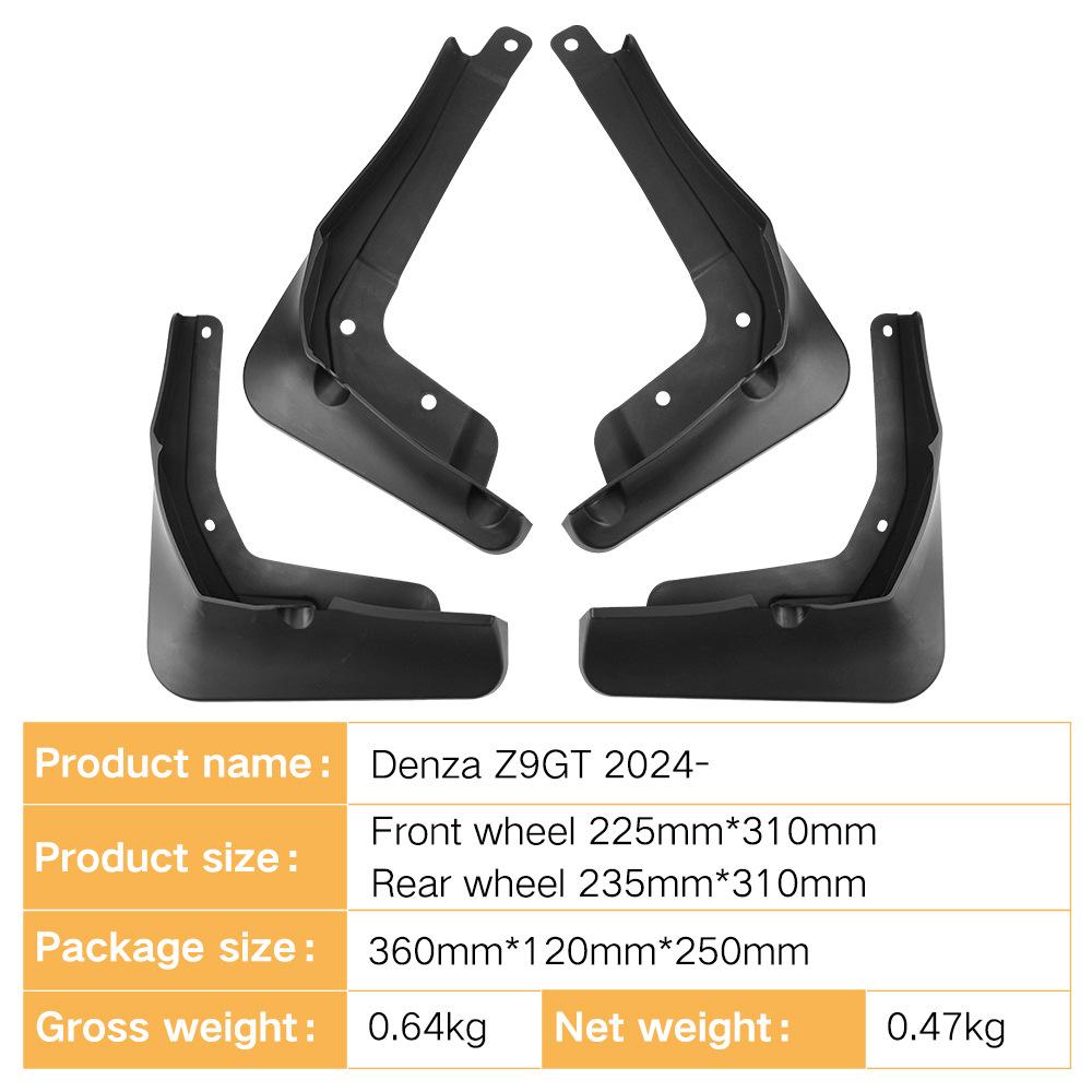 Suitable for Denza Z9GT 2024 Car Front and Rear Tires Soft Jiaojiao Fender Pi Tile Modification Supplies