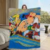 Cartoon A-Asterix And O-Obelix Blanket Soft Comfortable Nap Plush Suitable For Iiving Room Office Bedroom Birthday Home Kid Gift