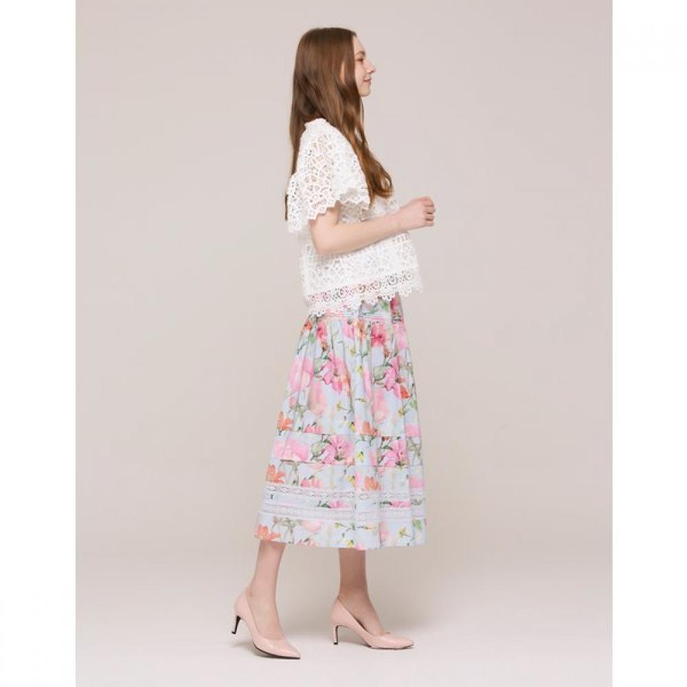 Son Jung Wan Short Sleeve Blouse Punching Lace Zdr6262020