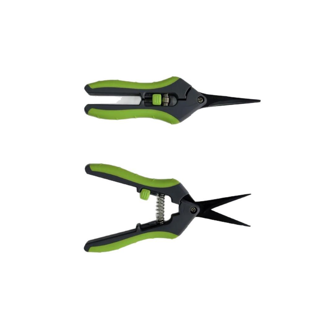 Multi-purpose Stainless Steel Pruning Shears with Straight and Curved Blades for Gardening, Branches, Flowers, Fruits, and Vegetables