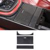 Soft Carbon Fiber Center Storage Panel Trim Cover For Jaguar F-TYPE 2013-