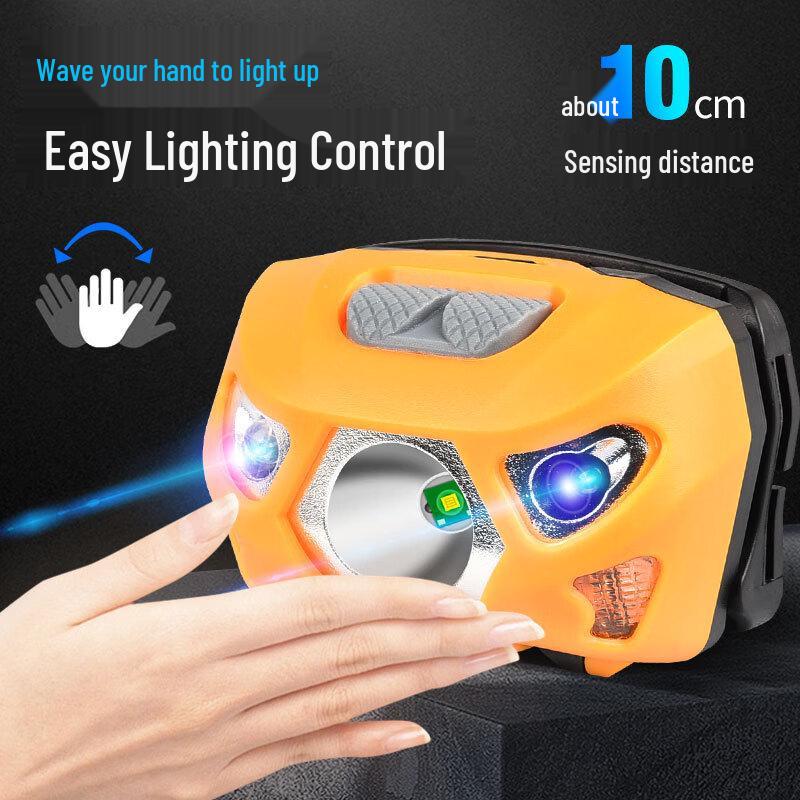 OEING T39S Wiederaufladbare LED-Induktions-Stirnlampe