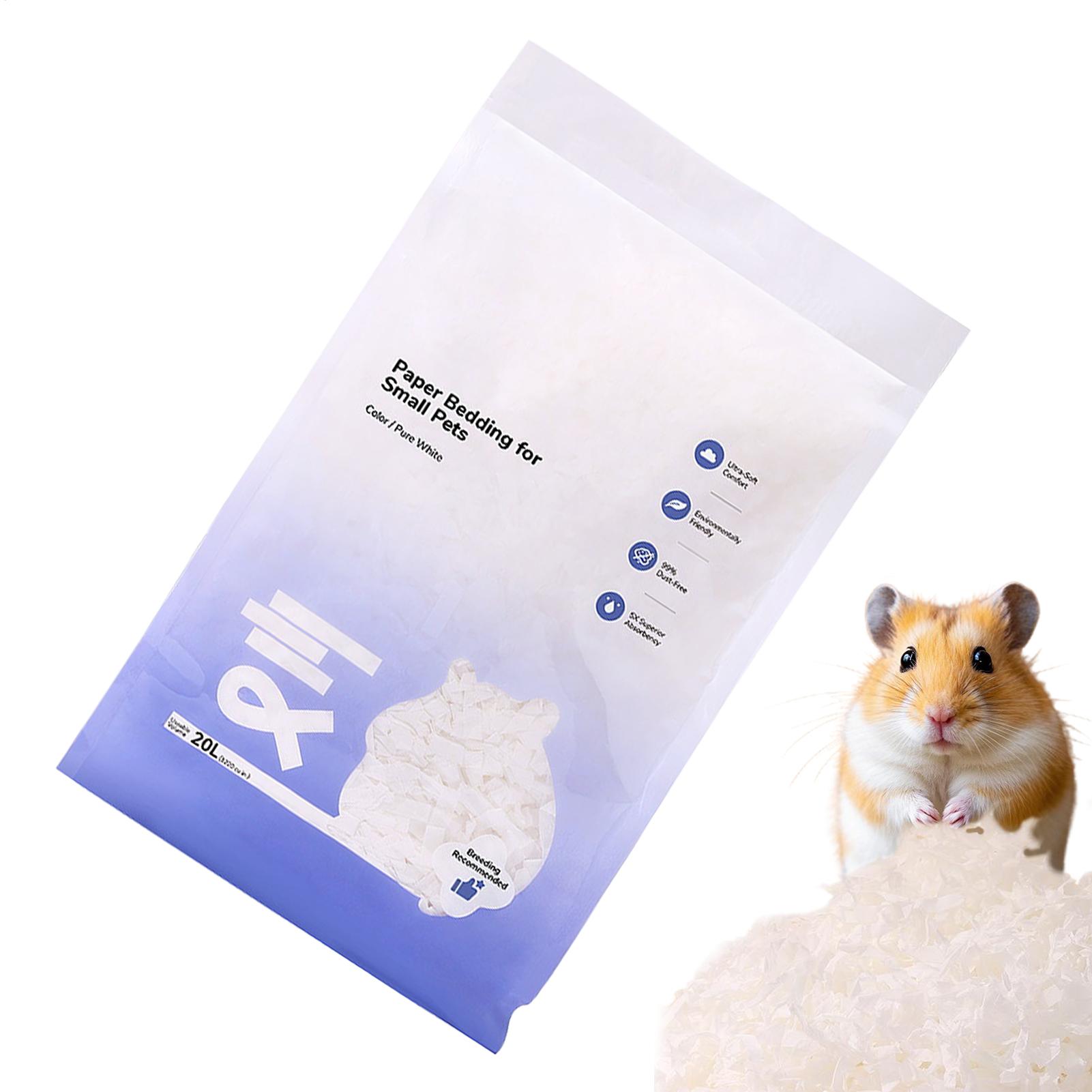 200g Hamster Paper Cotton Pad Soft Natural Paper Hamster Bedding Water Absorption Safe Cage Decoration Keep Warm China Mainland