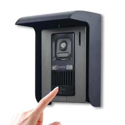 Outdoor Intercom Cover, Rain and Sun Protection for Wireless Door Phones, Ultra-hard Metal, Easy To Install (black)