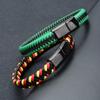 Trendy pánské šperky Červený pletený kožený náramek Černá magnetická přezka Náramky Punkový pánský náramek na zápěstí Pulsera Hombre Velkoobchod