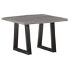 Coffee Table with Tree Edge 60 X 60 X 40 Cm Solid Acacia Wood