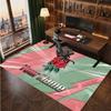 Tappeto in Velluto di Cristallo Personalizzato Rugby Inghilterra, Tappeto Morbido Antiscivolo con Testo Nome Personalizzato per Soggiorno Camera da Letto