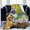 Blanket With Po Text  Blanket Adult Children'S Birthday Christmas Halloween  Flannel Blanket
