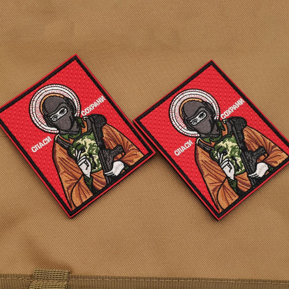 Embroidered Soldier Armband with Hook&Look Patch Embroidered Badge Patch with Backpack