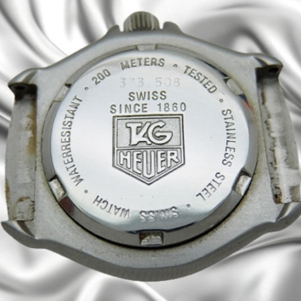 Tag Heuer PROFESSIONAL FORMULA 1 Ref.373.508 SS/Fiberglass Gray Dial Orange Ladies Quartz Box & Guarantee Used