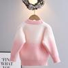Girls' Sweaters Autumn and Winter Thickened Children's Winter Girls Butterfly Girls Tops