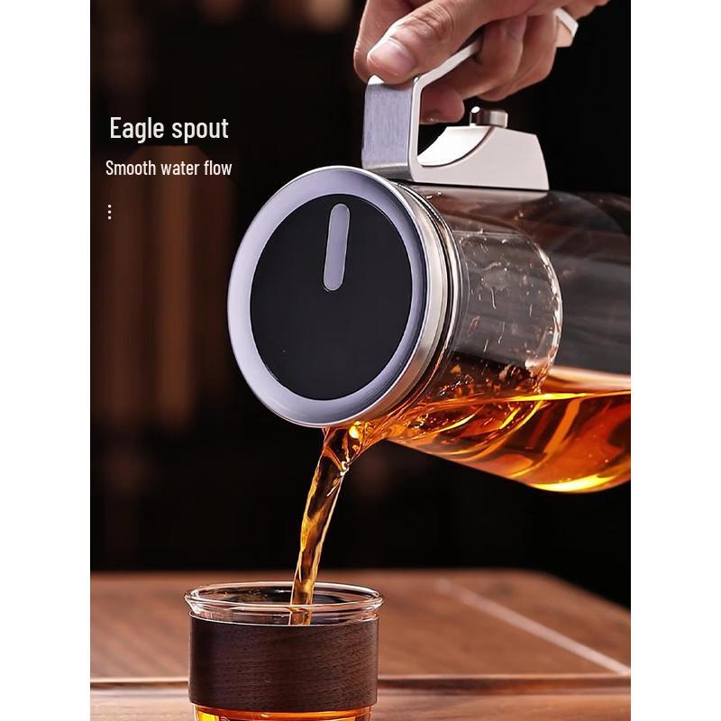 YIHUTEA Magnetic Filtered Glass Tea Infuser