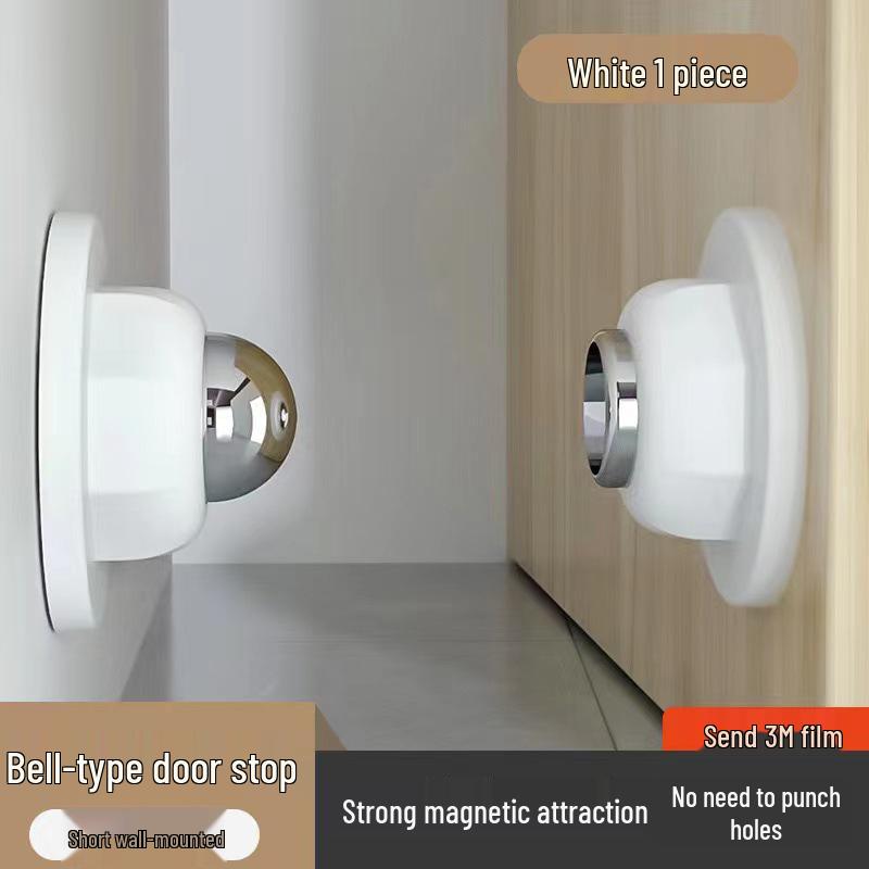 

Silent Silicone Magnetic Door Stopper - Anti-Collision & Hole-Free Design for Home or Hotel Use