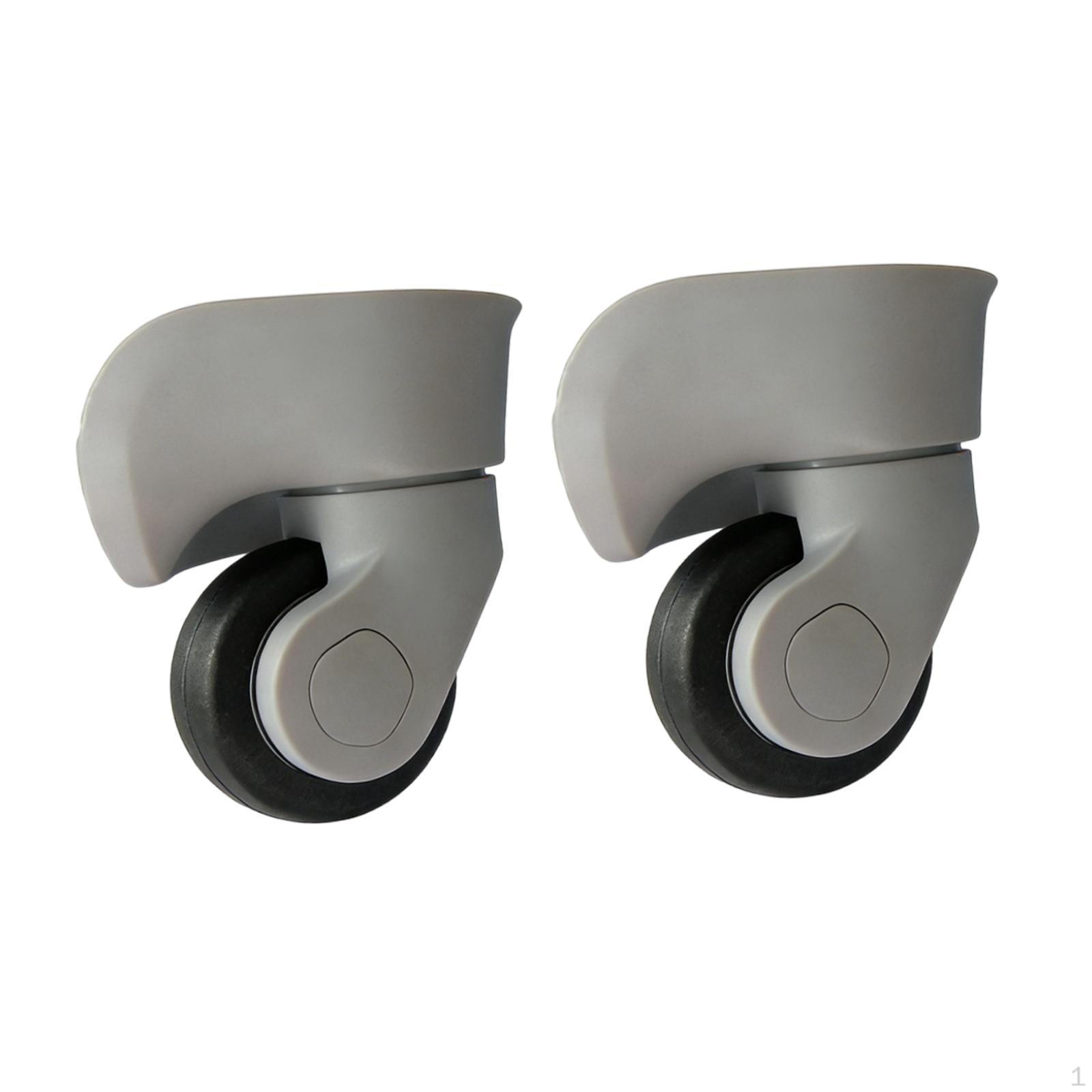 1 Pair A08 Luggage Wheels Easy Installation Repair Suitcase Casters Trolley Case Wheel Small светло-серый