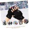 Multi Use Heated Gloves USB Double Sided Warming Half Full Finger Convertible for Outdoor Adventures Office Work School Studying