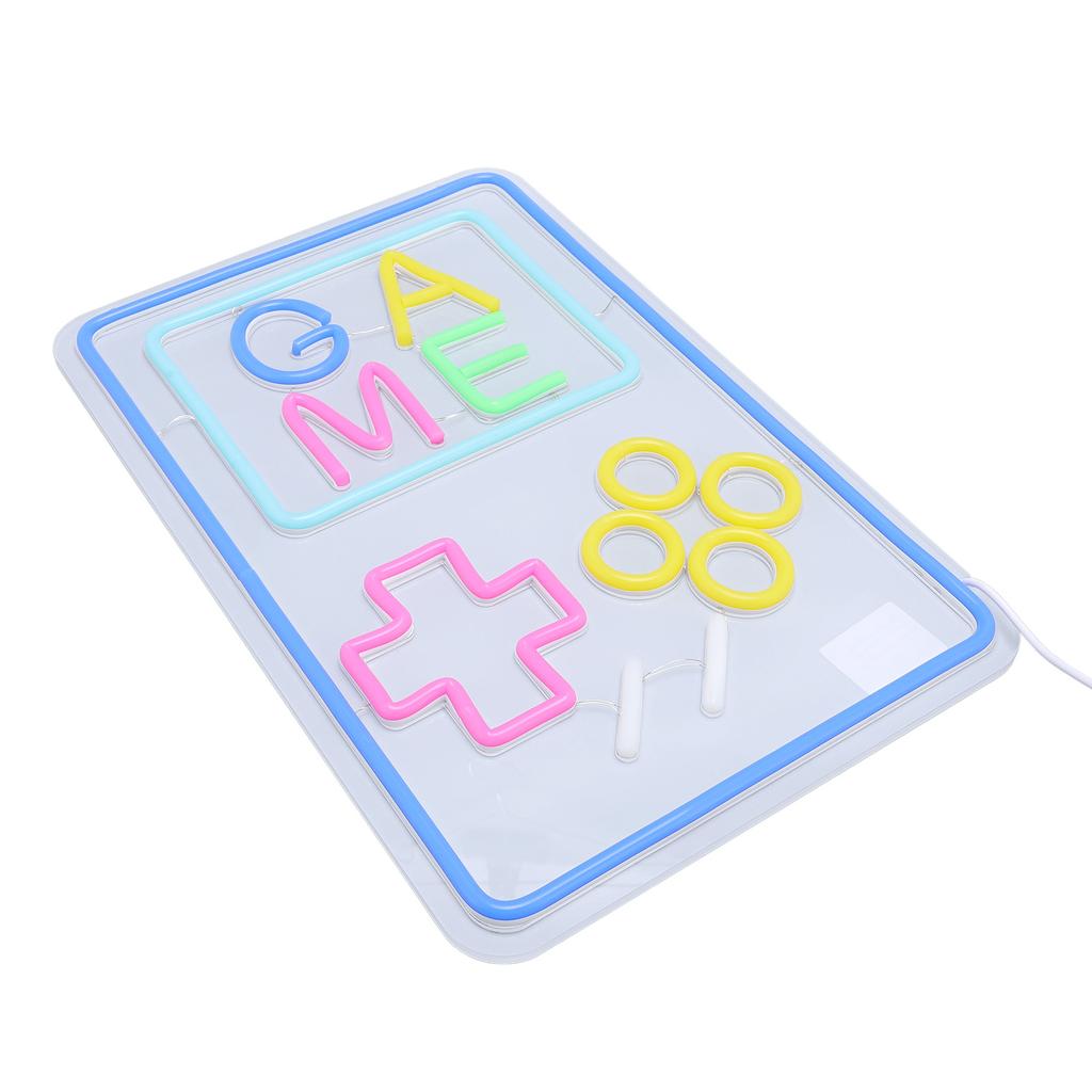 Game Neon Sign, Led Neon Gaming Signs for Boys Room, Dimmable Led Game Neon Sign USB Handheld Game Console Neon Sign, Bedroom Home Bar Gaming Dec
