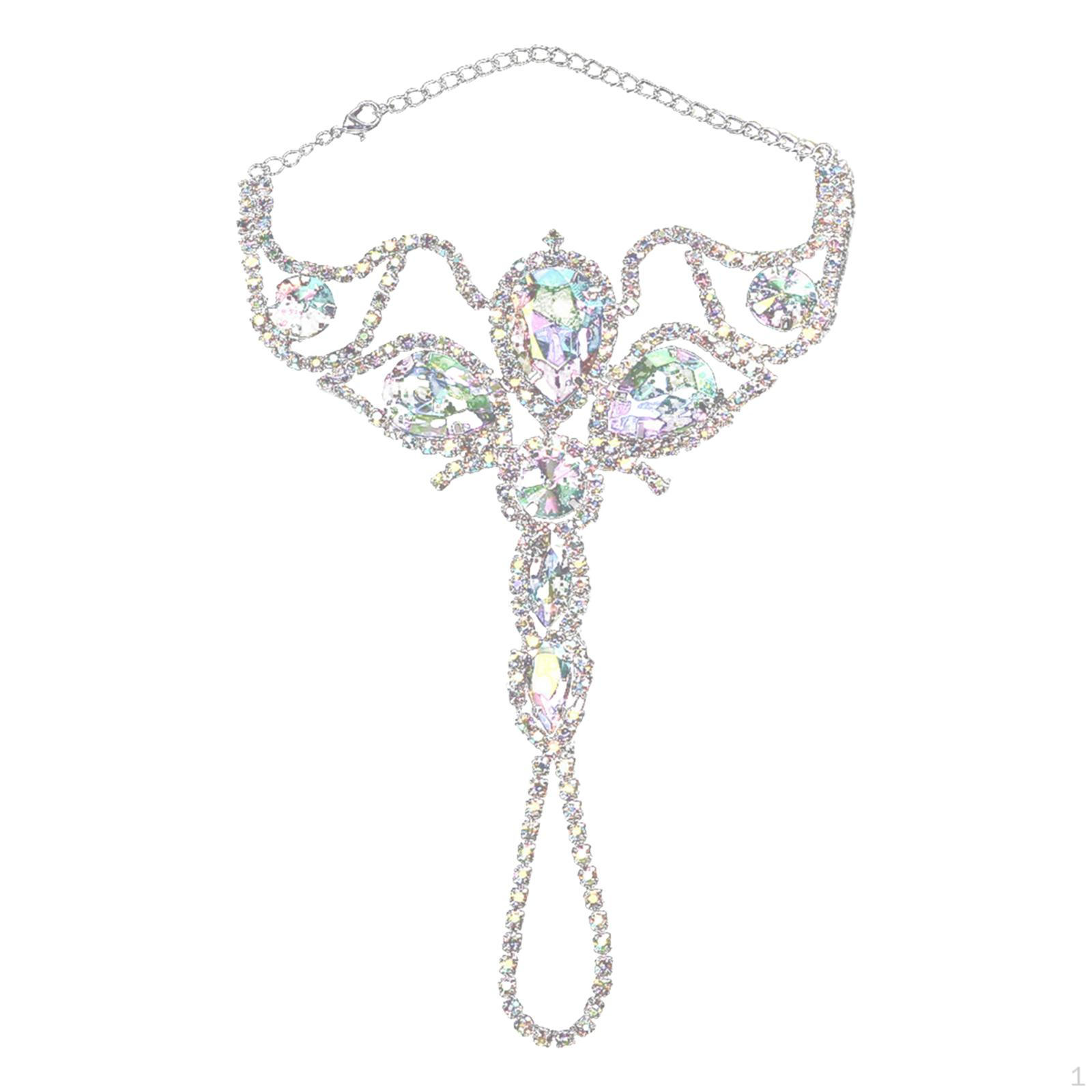 

Belly Dance Bracelet Boho Hand Chain Accessory for Party Halloween Celebration срібний